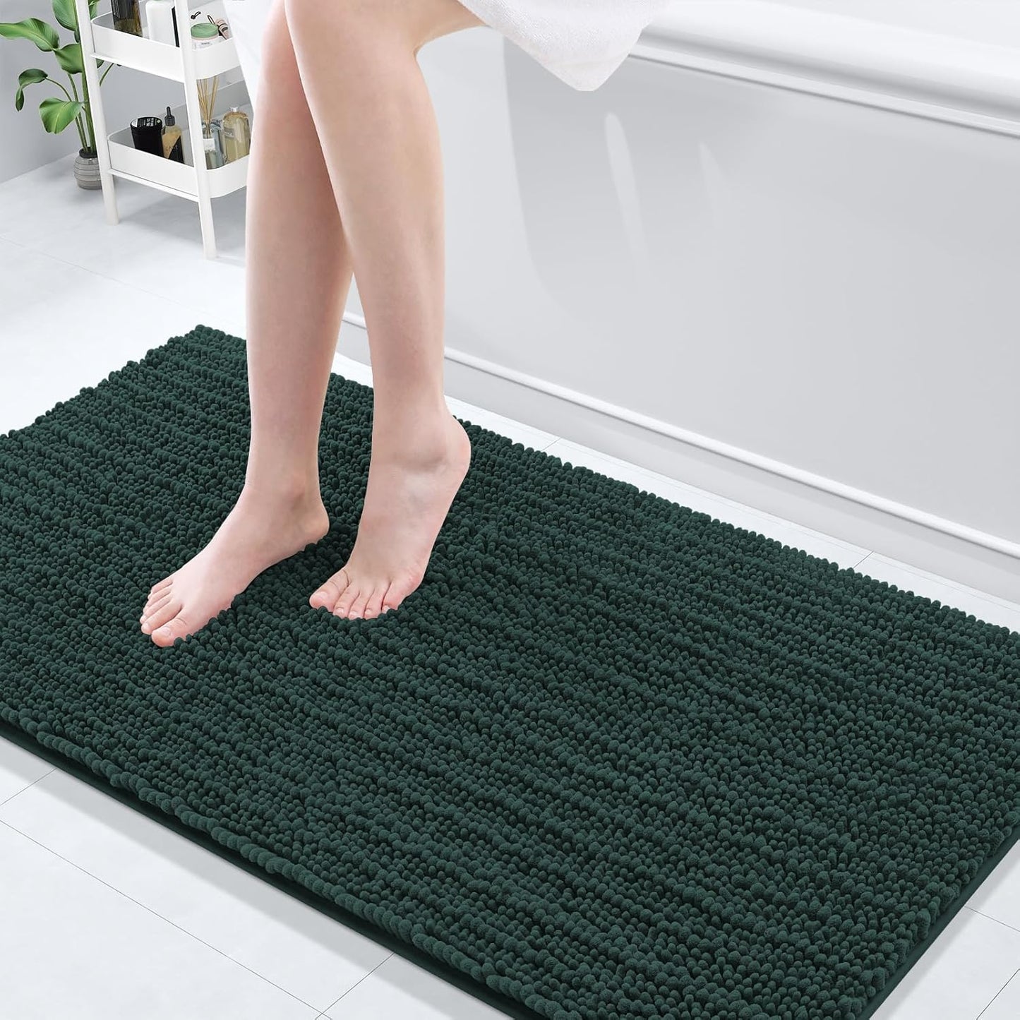 Arotive Luxury Chenille Bathroom Rug Mat for Comfort and Style