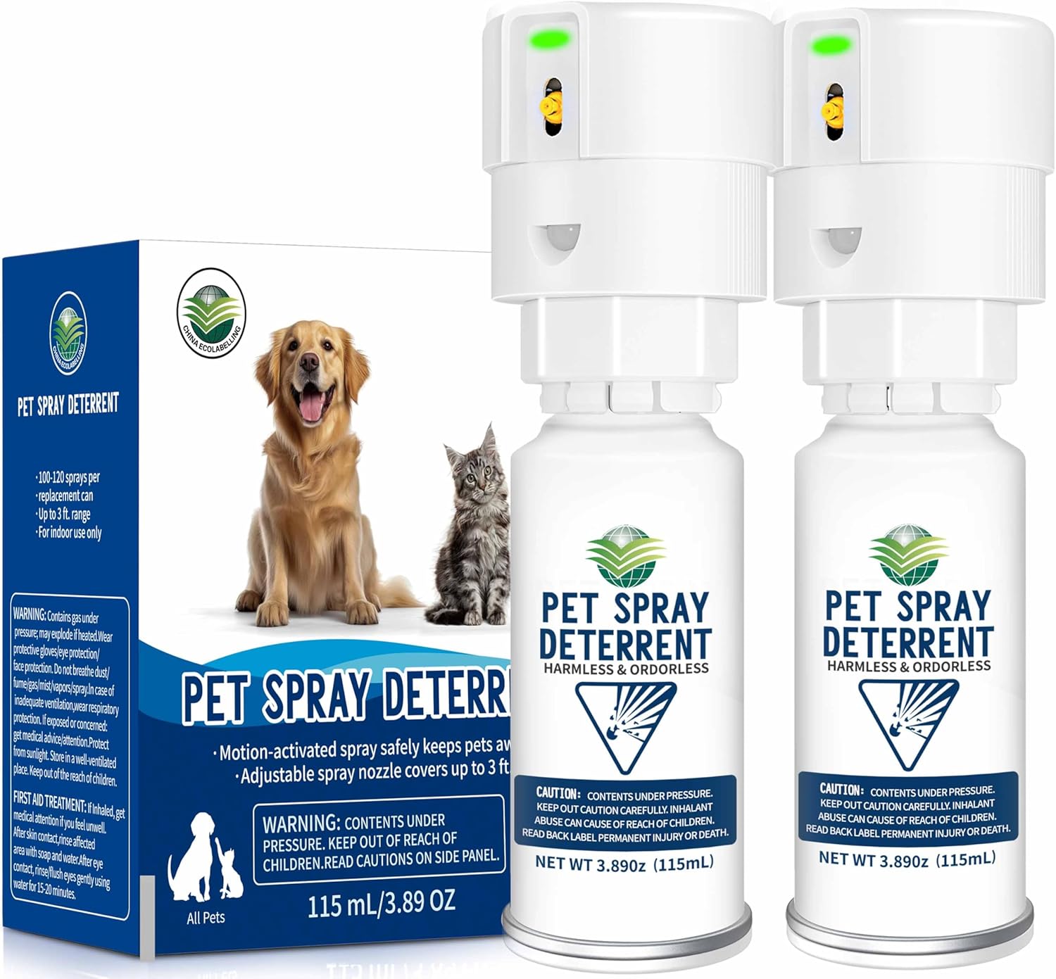Motion Activated Cat Spray Deterrent System for Safe Homes