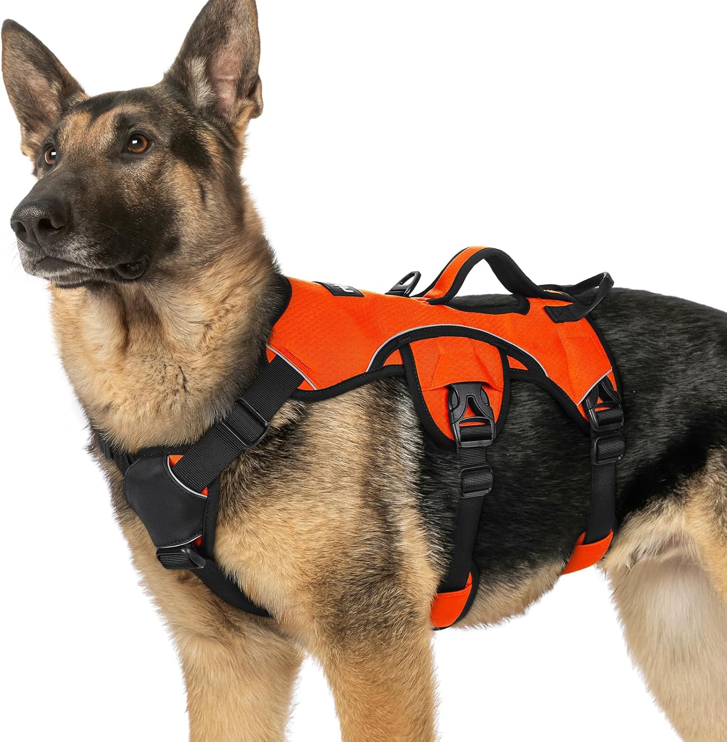 Escape Proof Dog Harness for Large Dogs by rabbitgoo - XL Orange