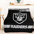 Las Vegas Raiders NFL Legion Raschel Throw - Warm Fleece Blanket