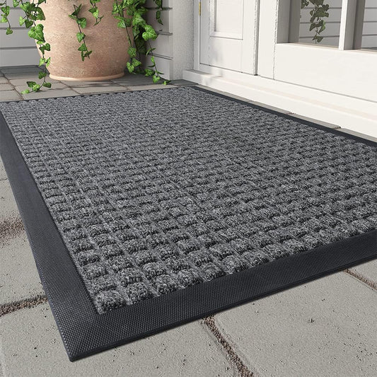 MontVoo Door Mat for Entryway - Durable Non Slip Welcome Mat
