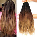 Goddess Box Braids Crochet Hair 18in Ombre Prelooped - Neat