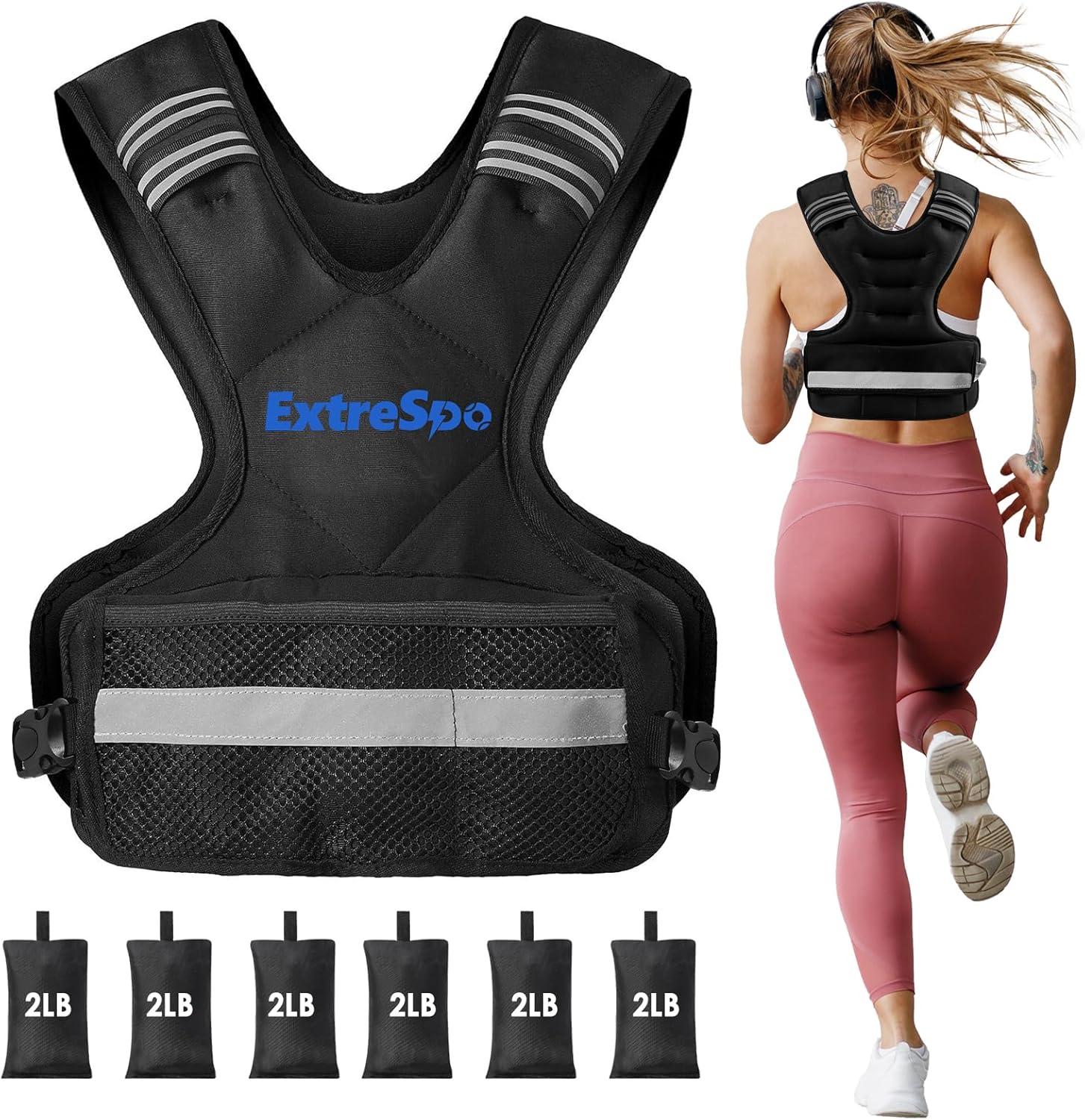 Adjustable Weighted Vest for Strength Training and Workouts