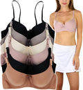 ToBeInStyle Women's Pack of 6 Padded Assorted Supportive Bras