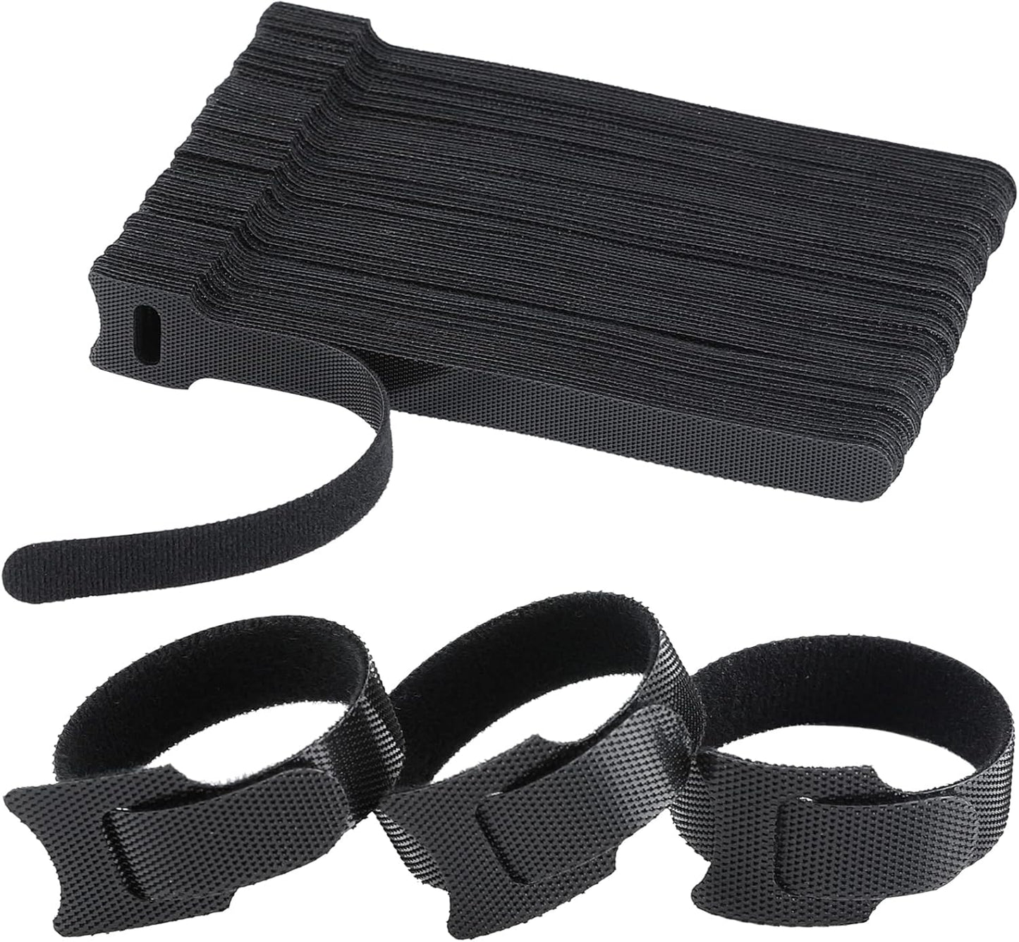 120PCS 6 Adjustable Cable Ties - Tangle-free Organization! 