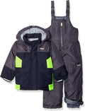 Boys Ski Jacket and Snowbib Snowsuit Set - Warm, Durable Winter Gear
