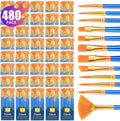 ESRICH 40pack/480pcs Paint Brushes Set - Versatile Artist Kit