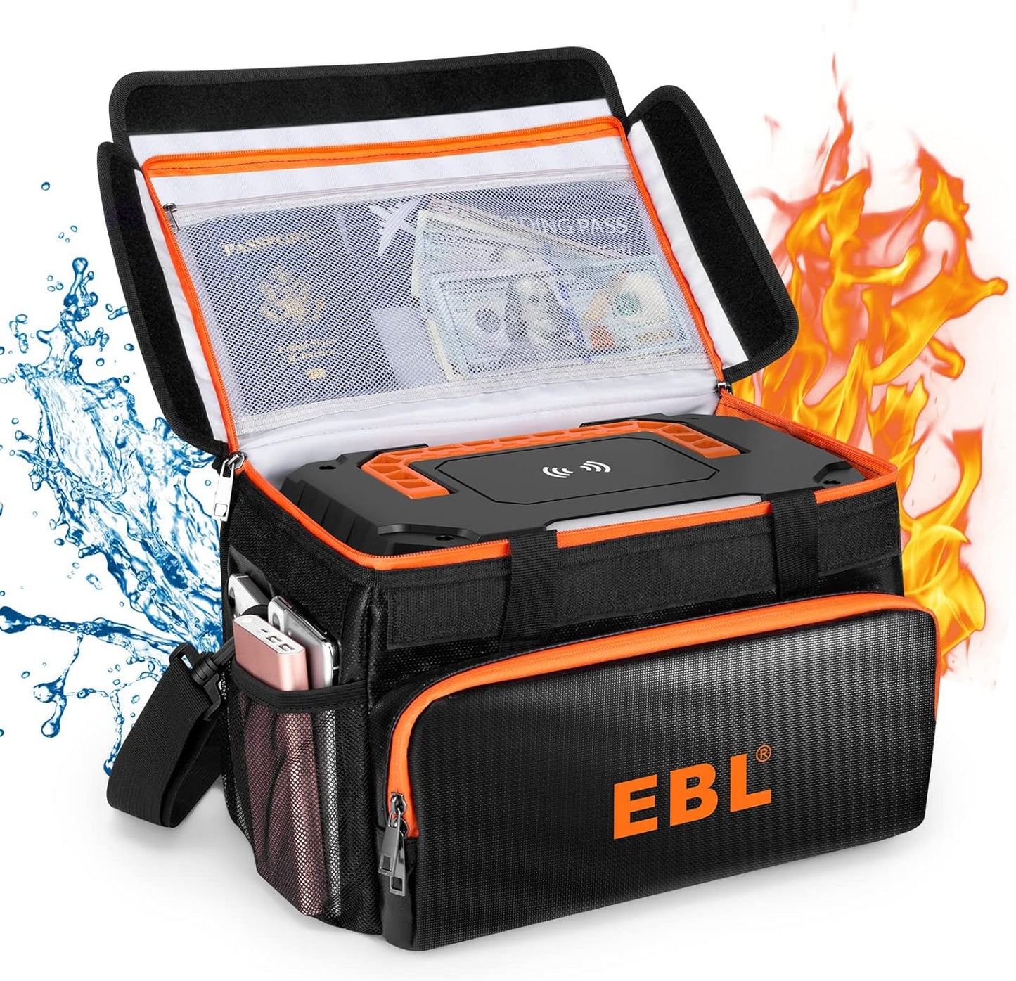 EBL Fireproof Document Bag for Portable Power Stations