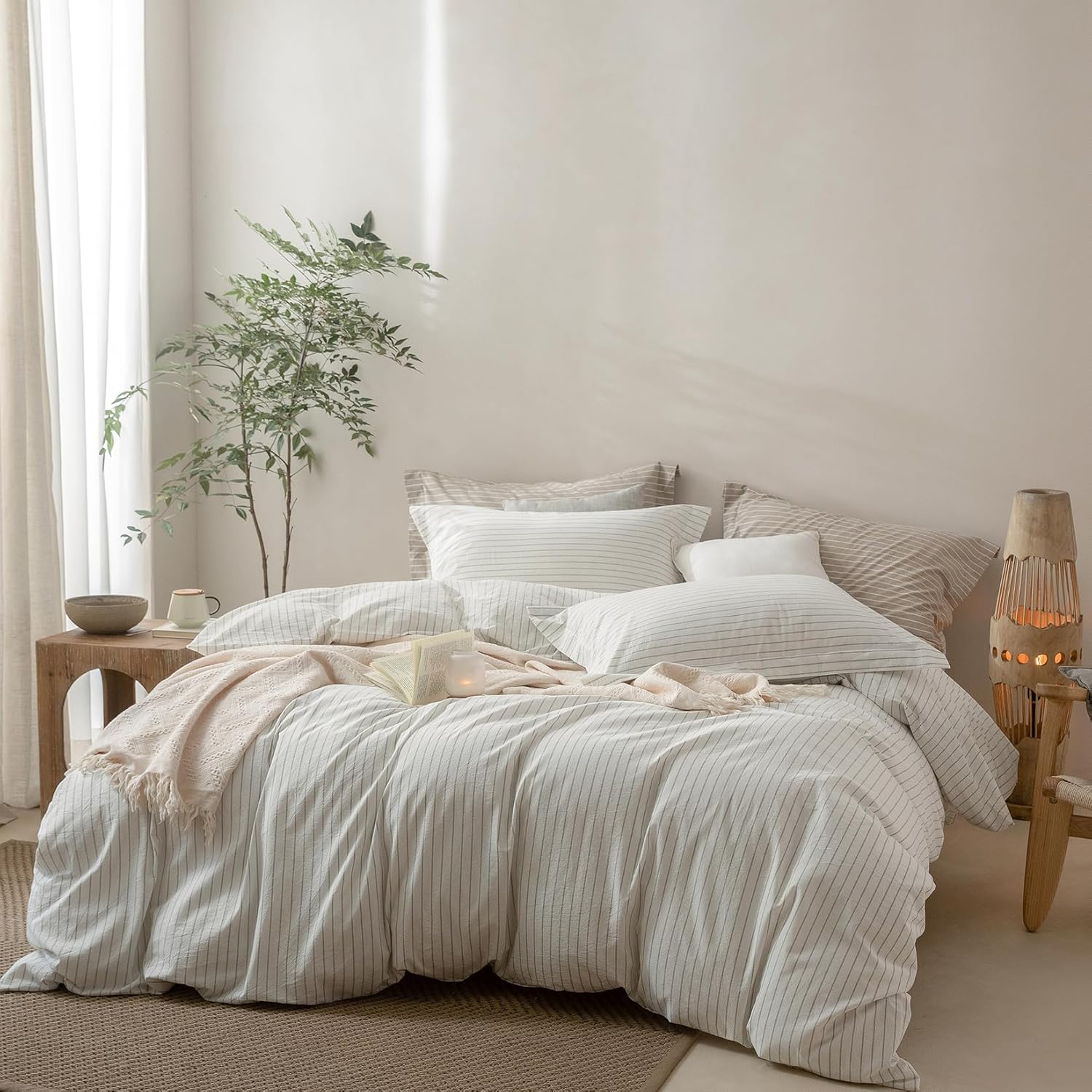 Pinstripe Duvet Cover King Size for Ultimate Comfort and Style