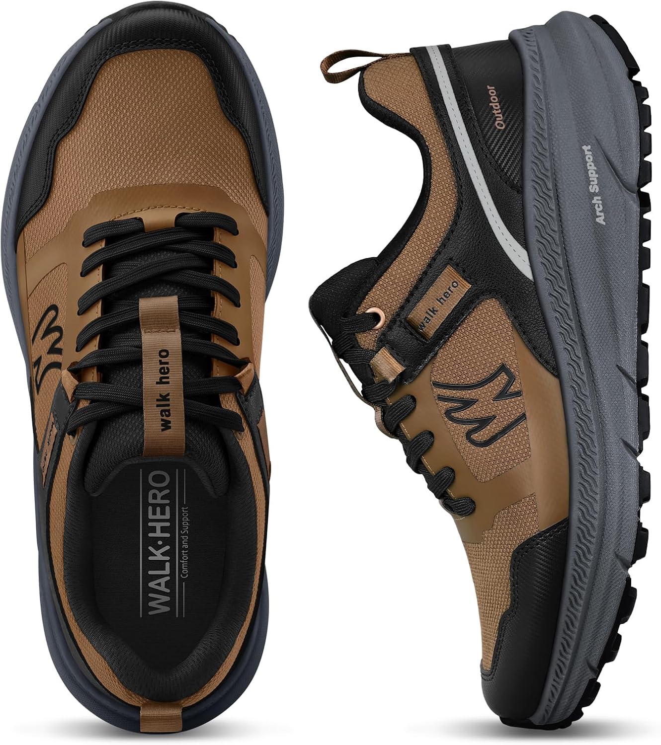 WALKHERO Arch Support Men's Hiking Shoes