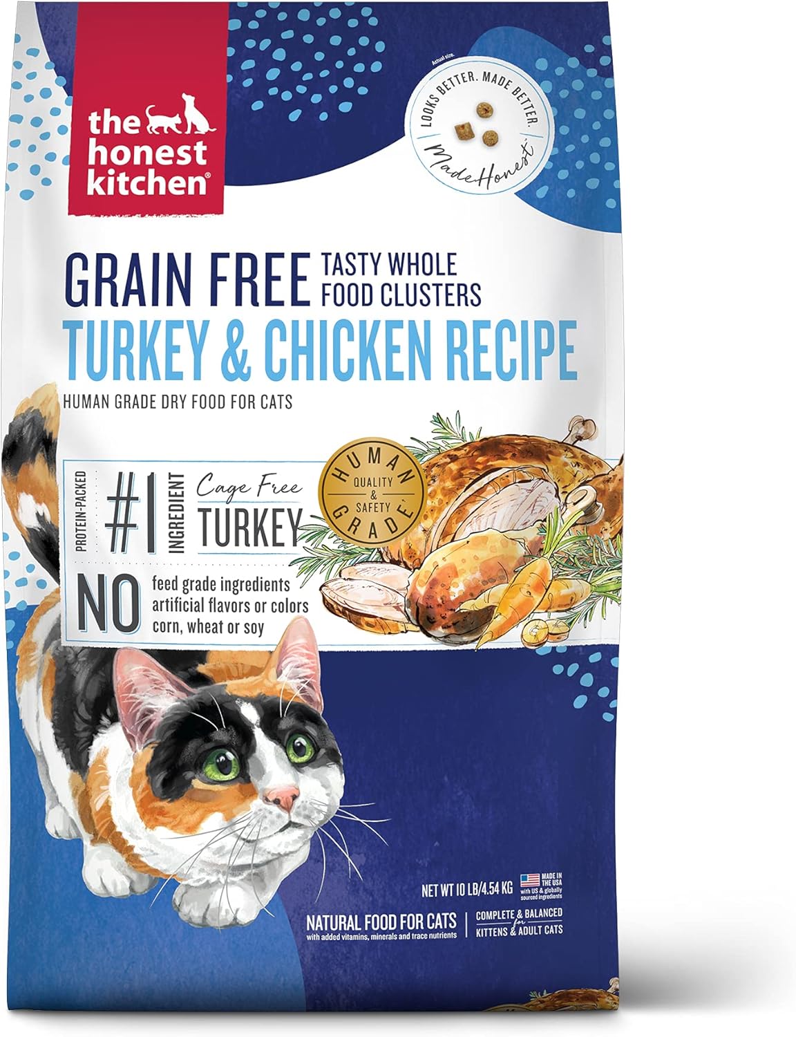 Whole Food Clusters Grain Free Turkey & Chicken Cat Food 10 lb
