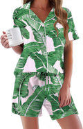 Ekouaer Pajamas Set for Women Short Sleeve Sleepwear - Soft Rayon 2PC