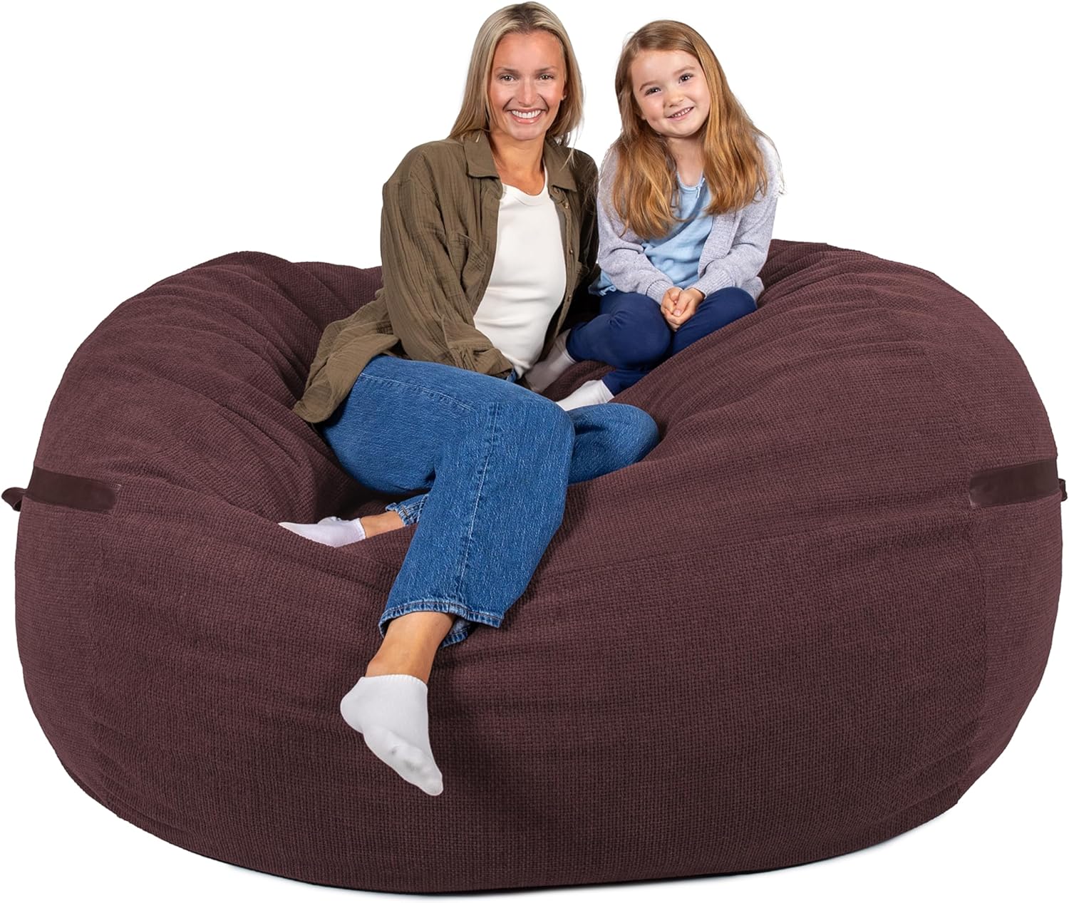 Big Joe Fuf 7Ft Giant Foam Bean Bag Chair for Ultimate Comfort