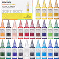 MEEDEN Soft Body Acrylic Paints Set for Artists and Students