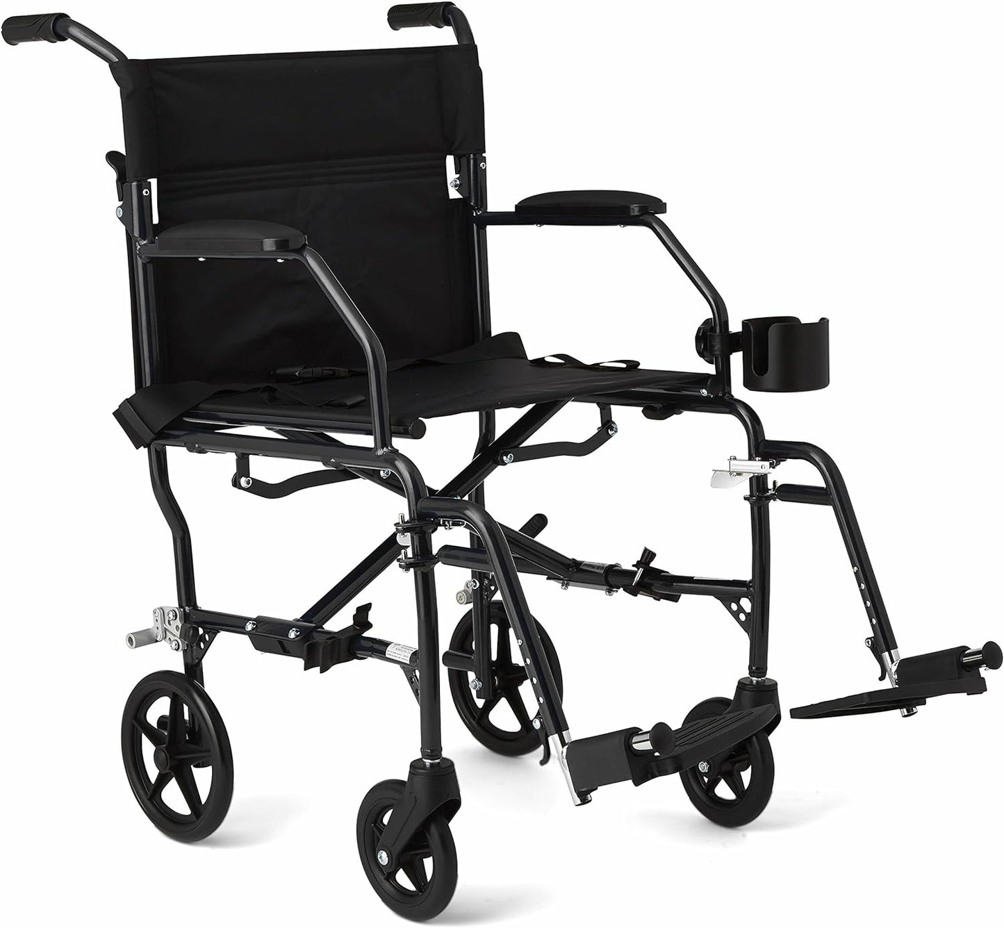 Ultra Lightweight Transport Wheelchair for Adults, 19-Inch Seat