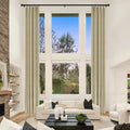 Cream Extra Long Velvet 100% Blackout Curtains 132in Long - Thermal