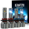 BEAMTECH 9005/9006 Light Combo - 800% Brighter Fog Bulb Pack
