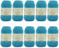 Sensy Calinia 100% Mercerized Giza Cotton Yarn - 10 Skeins turquoise