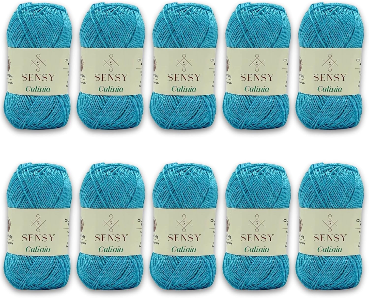 10 Skeins of Sensy Calinia Yarn for Amigurumi Projects