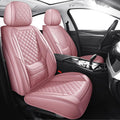 Car Seat Covers Full Set Universal Fit Waterproof Leatherette - Pink