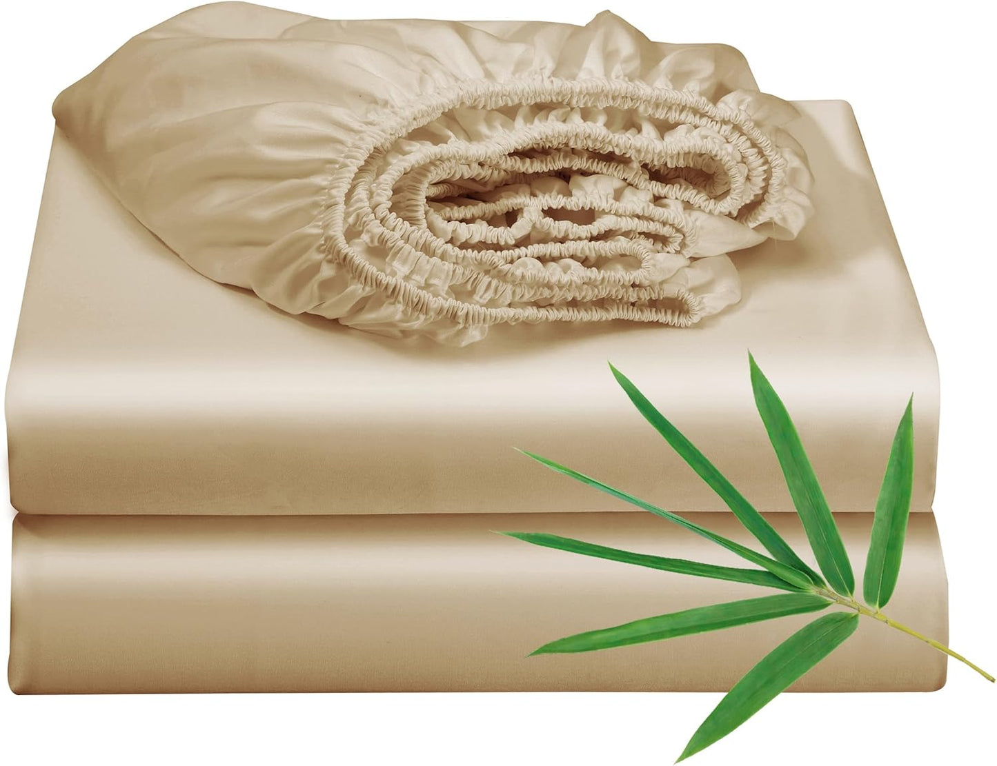 Bamboo Viscose Cooling Fitted Sheet Queen Size 2 Pack for Comfort
