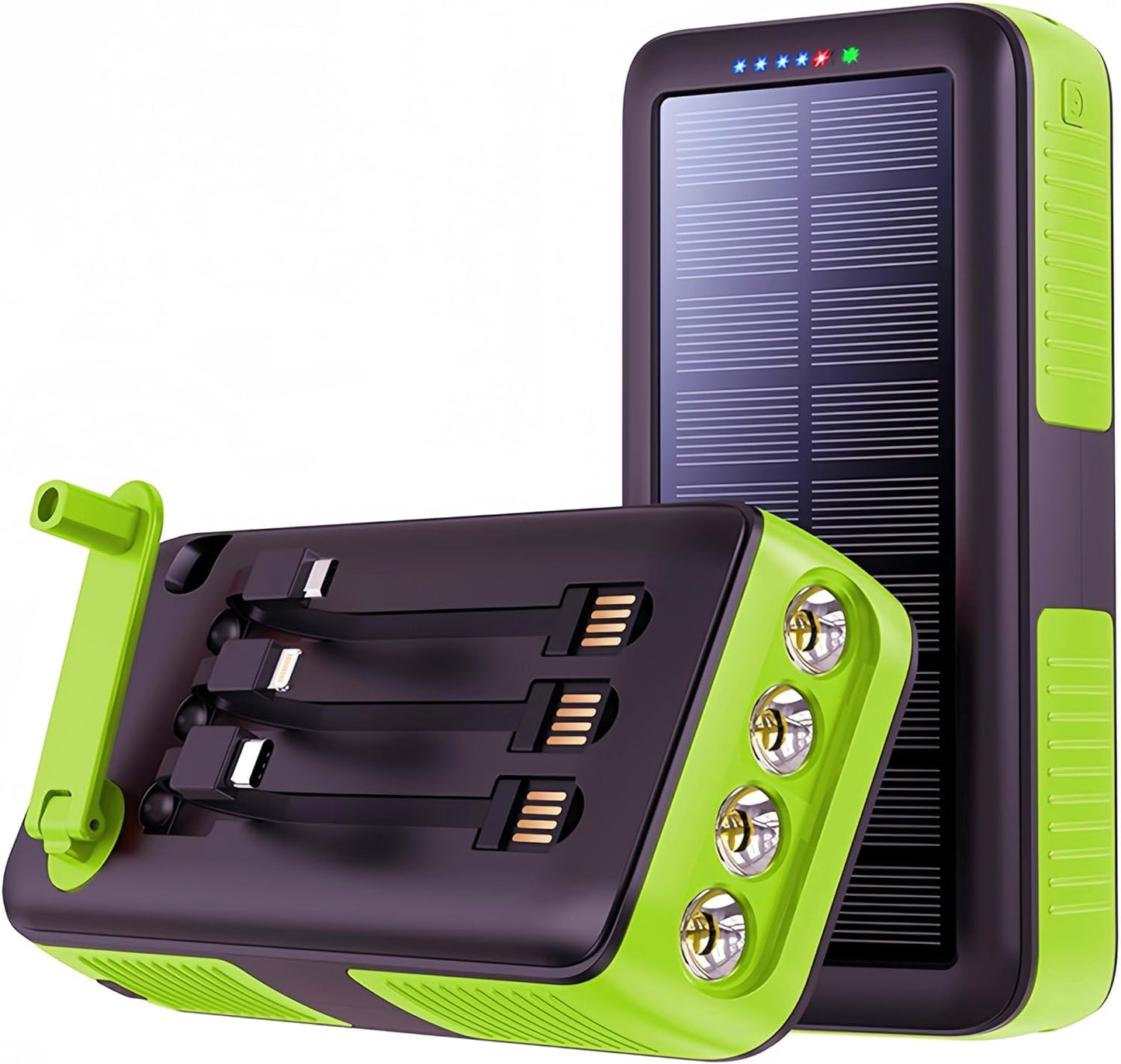 63200mAh Solar Portable Charger: Fast Charging for On-the-Go Power!