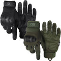 Tactical Gloves for Men with Hard Knuckle Protection - Touchscreen