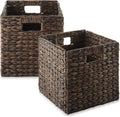 Water Hyacinth Storage Baskets 10.5 in Cube - Set of 2