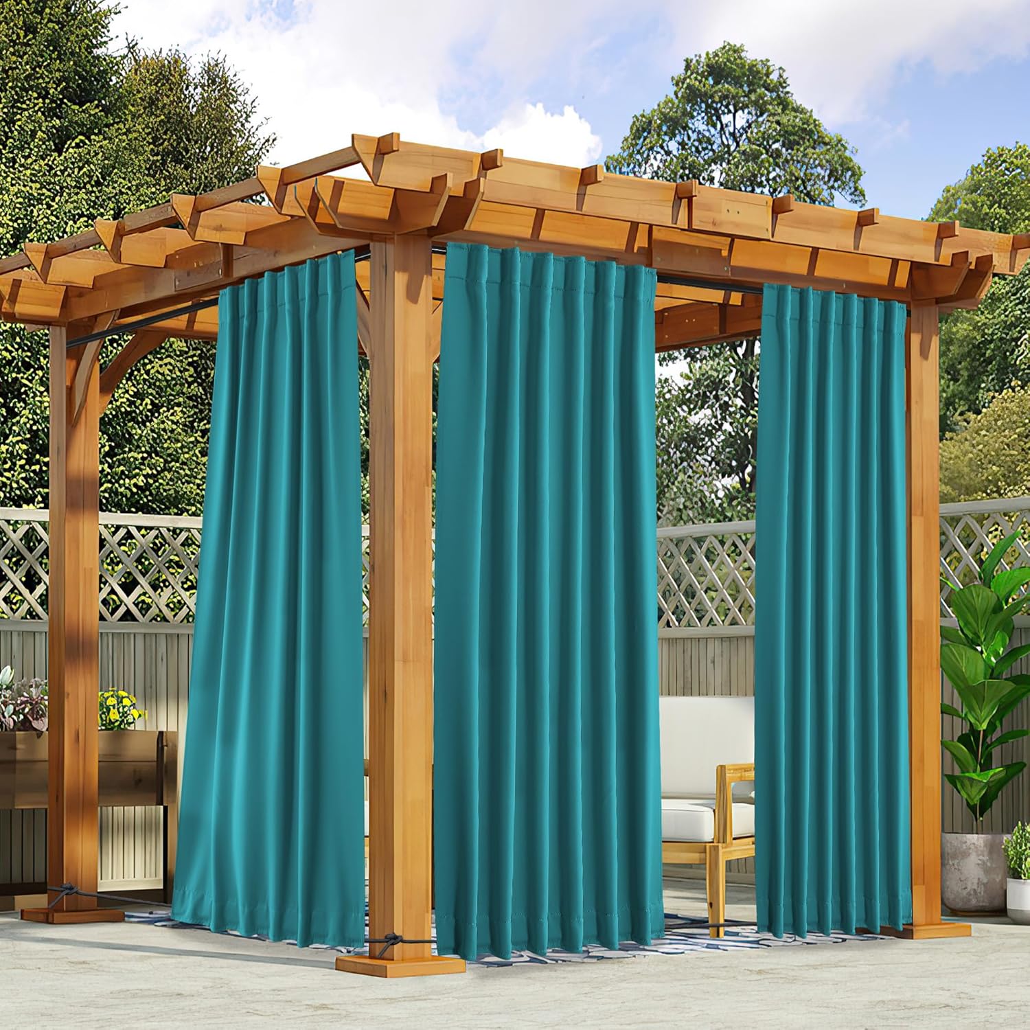 NICETOWN Waterproof Outdoor Curtains for Privacy and Style