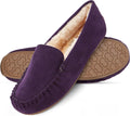 Floopi Women Slippers Moccasins - Faux Fur Lined Memory Foam