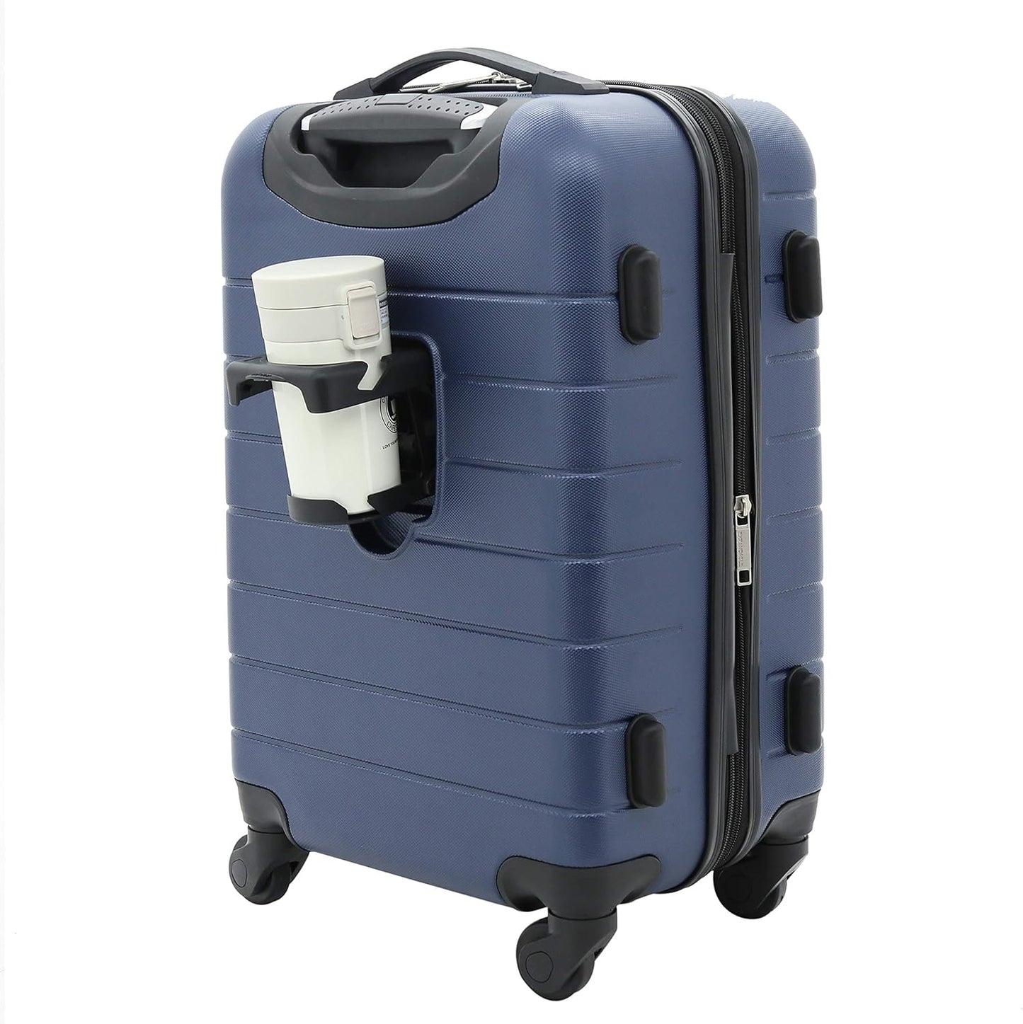 Wrangler Smart Luggage Set with USB Port and Cup Holder