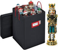 Nutcracker and Figurine Collectible Storage Box for Holiday Decor