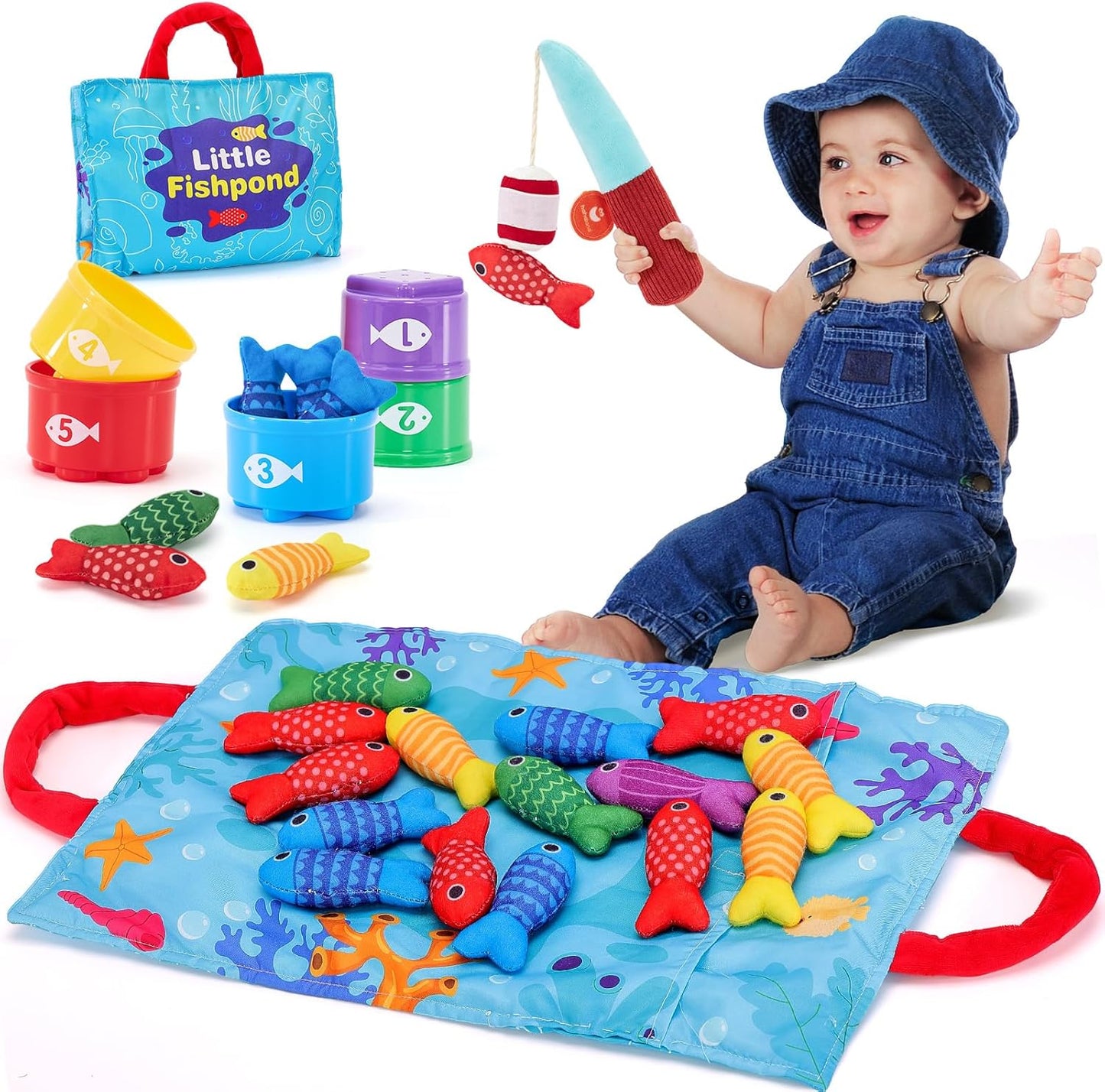 Montessori Fishing Game for 1 Year Olds - Educational Fun!