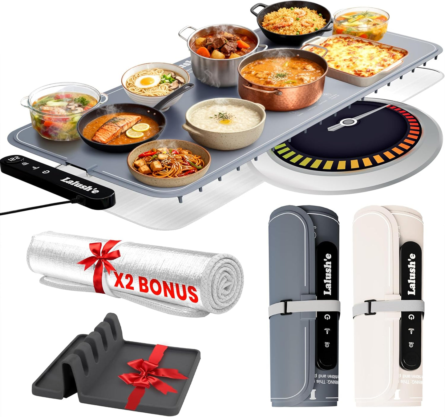 Lalush'e Electric Food Warming Mat - XXL Graphene Heater