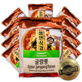 Pulmuone Non-Fried Ramyun Korean Noodles - 10 Pack Oyster Jjamppong