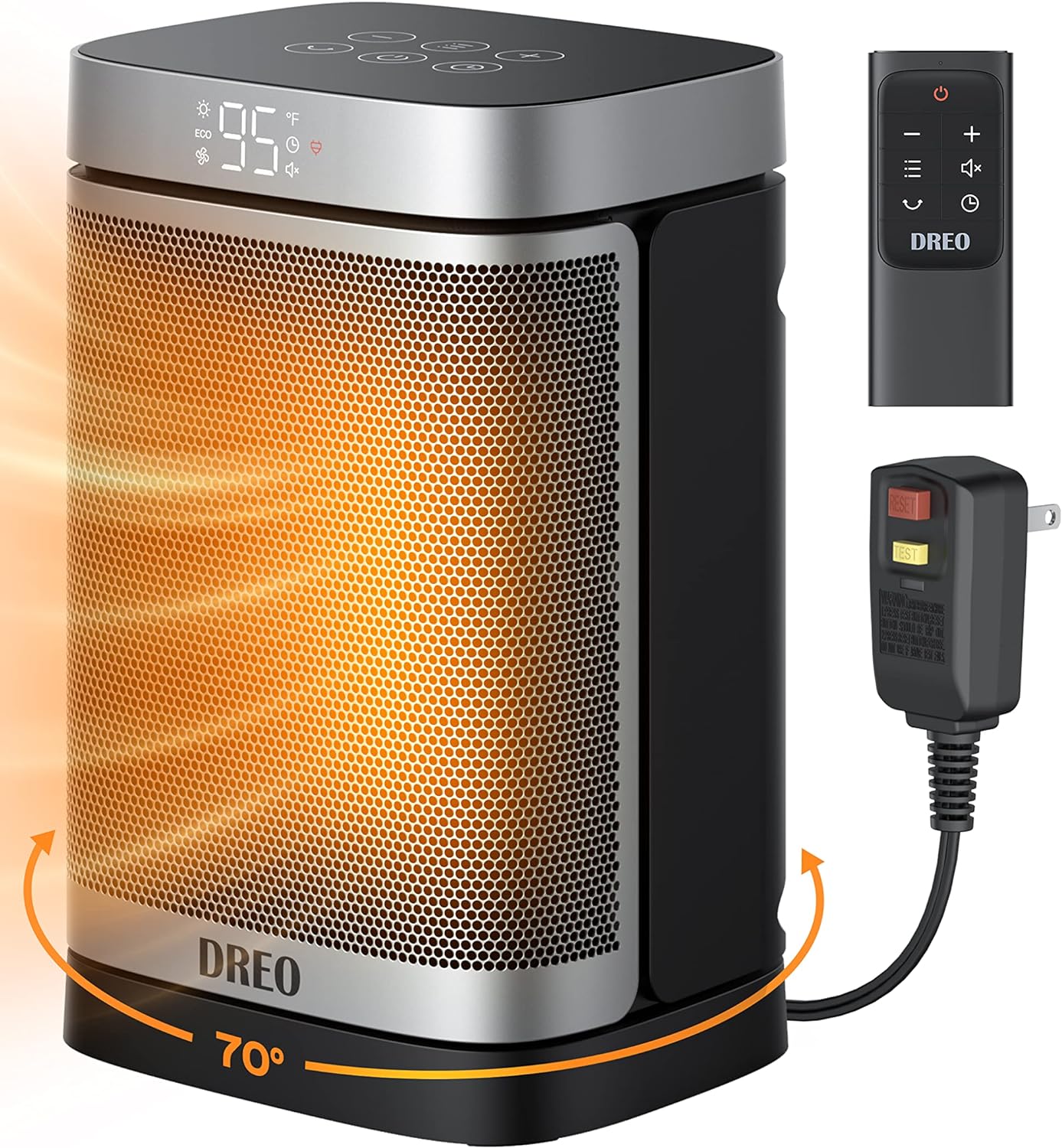Dreo 1500W Portable Space Heater: Safe & Quiet