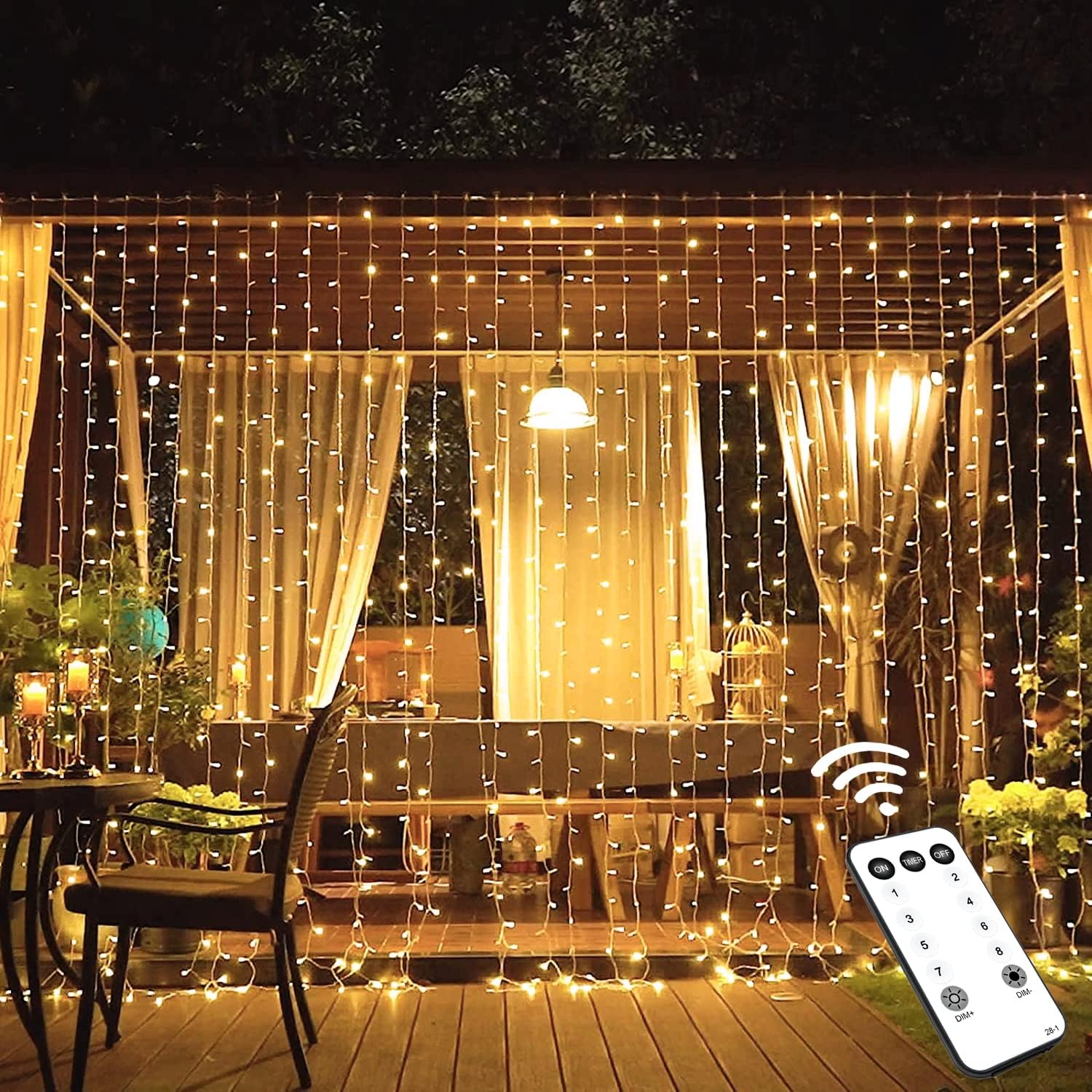 600 LED Christmas Curtain Lights for Stunning Holiday Decor