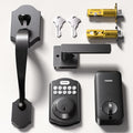 Keyless Entry Deadbolt with Matte Black Handle Set - Quick Install