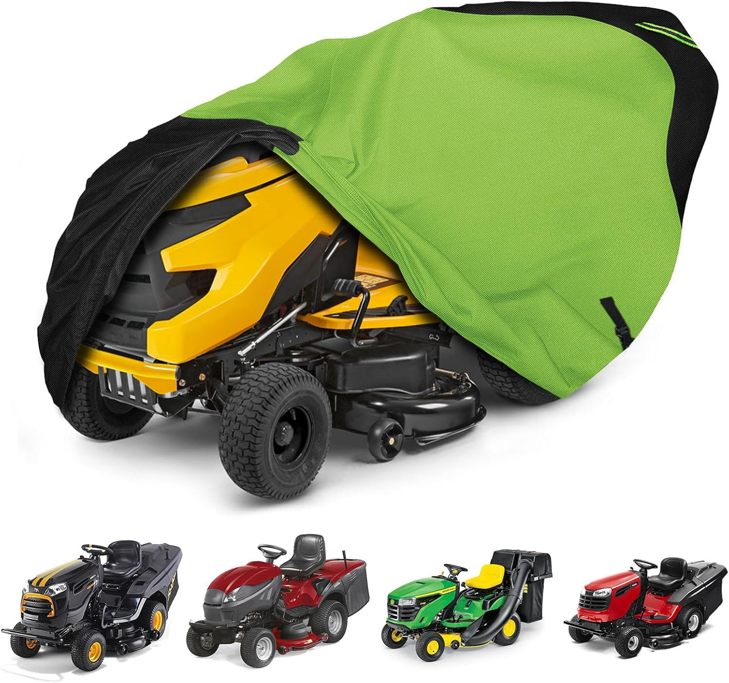 Riding Lawn Mower Cover with Bagger Attachment for 62 in Decks