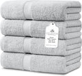 600 GSM Premium Light Grey Bath Towels Set for Comfort and Style