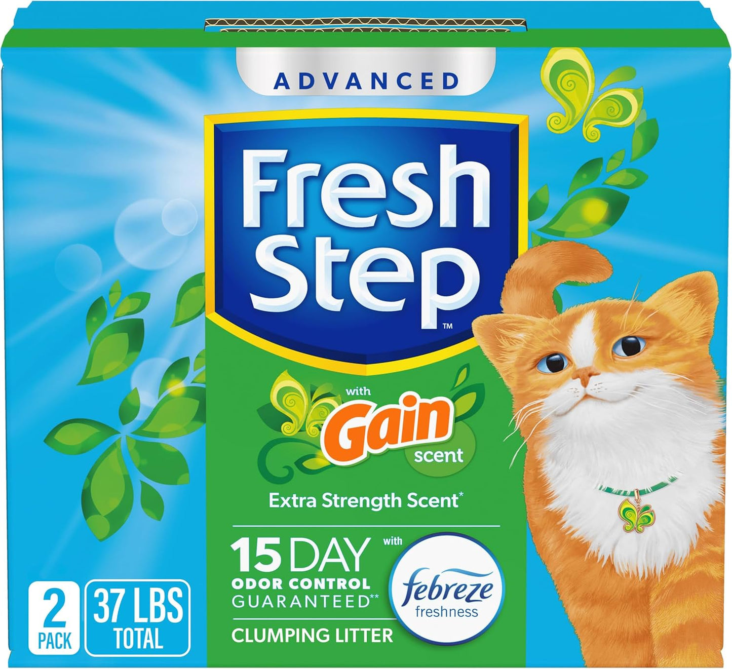 Fresh Step Clumping Litter - Odor Fighting Power, 37 lbs