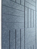 12-Pack Denim Blue Felt Wall Tiles with Removable Tabs - DECORITA