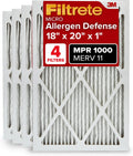 Filtrete 18x20x1 Air Filter 4 Pack - MERV 11 Micro Allergen Defense