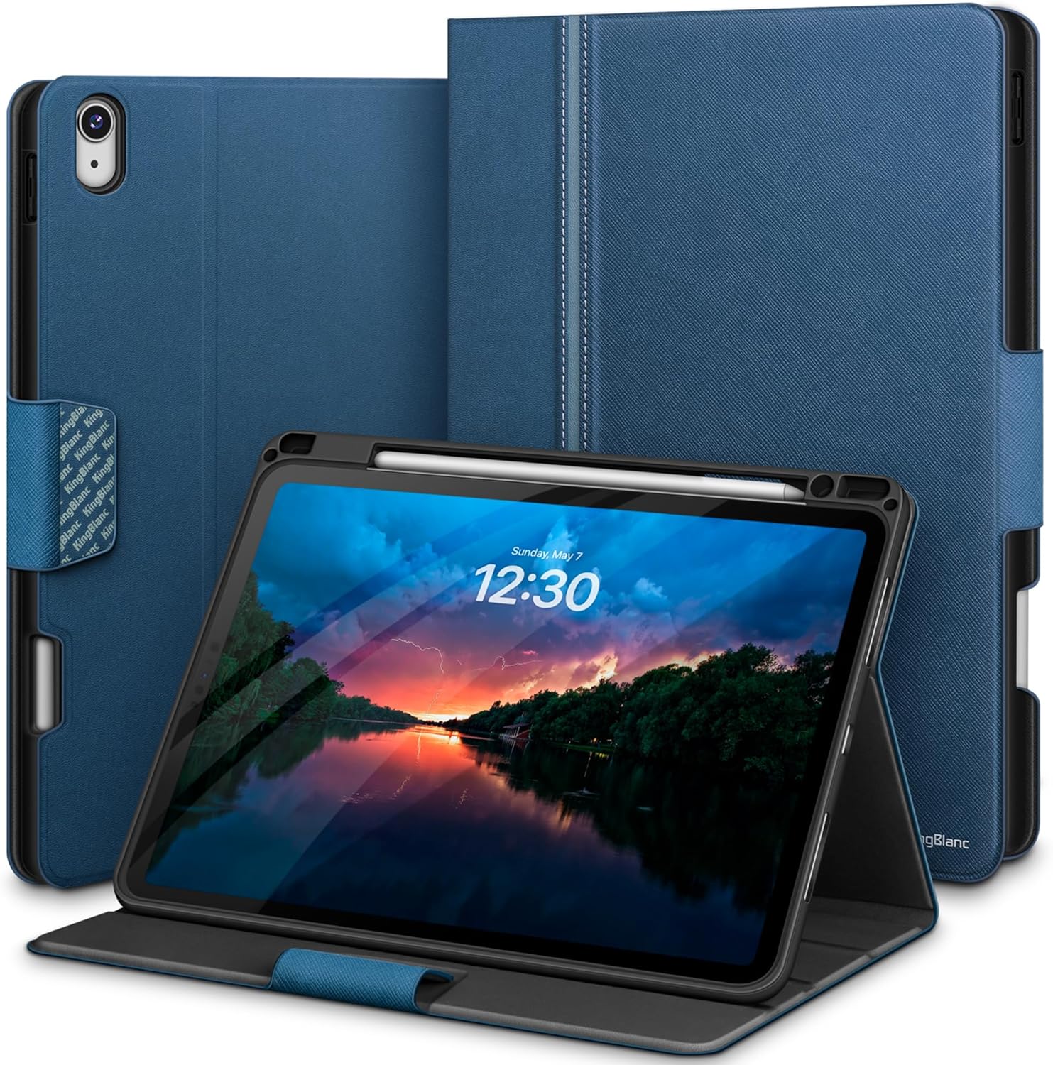 KingBlanc iPad Air 11-inch Case with Multi-Angle Stand and Holder