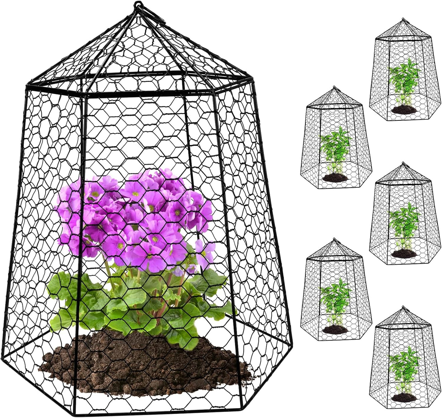 Kalolary Garden Chicken Wire Cloche for Plant Protection