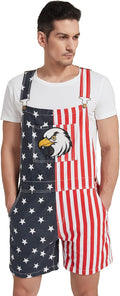 Patriotic American Flag Overalls for Men by OeyFnbmO - Stylish & Fun