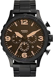 Fossil Nate Men's Watch: Oversized Chronograph with Style