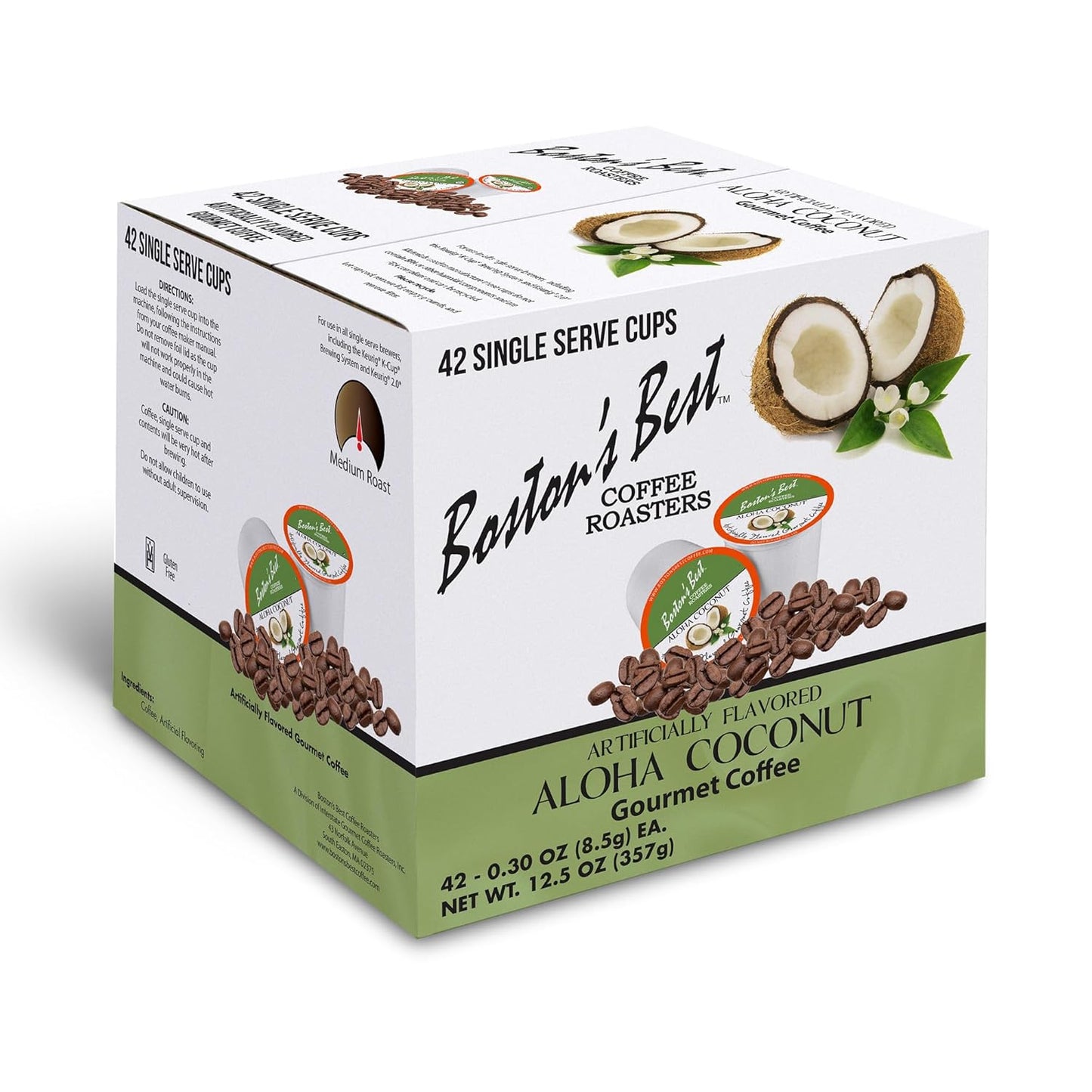 Aloha Coconut Flavored - Keurig Compatible, 42 Cups