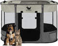 Rest-Eazzzy Dog Playpen Foldable Medium Grey - Portable & Ventilated