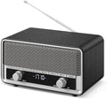 AM FM Radio Plug in Wall Clock Radio with Bluetooth 5.0 - Compact